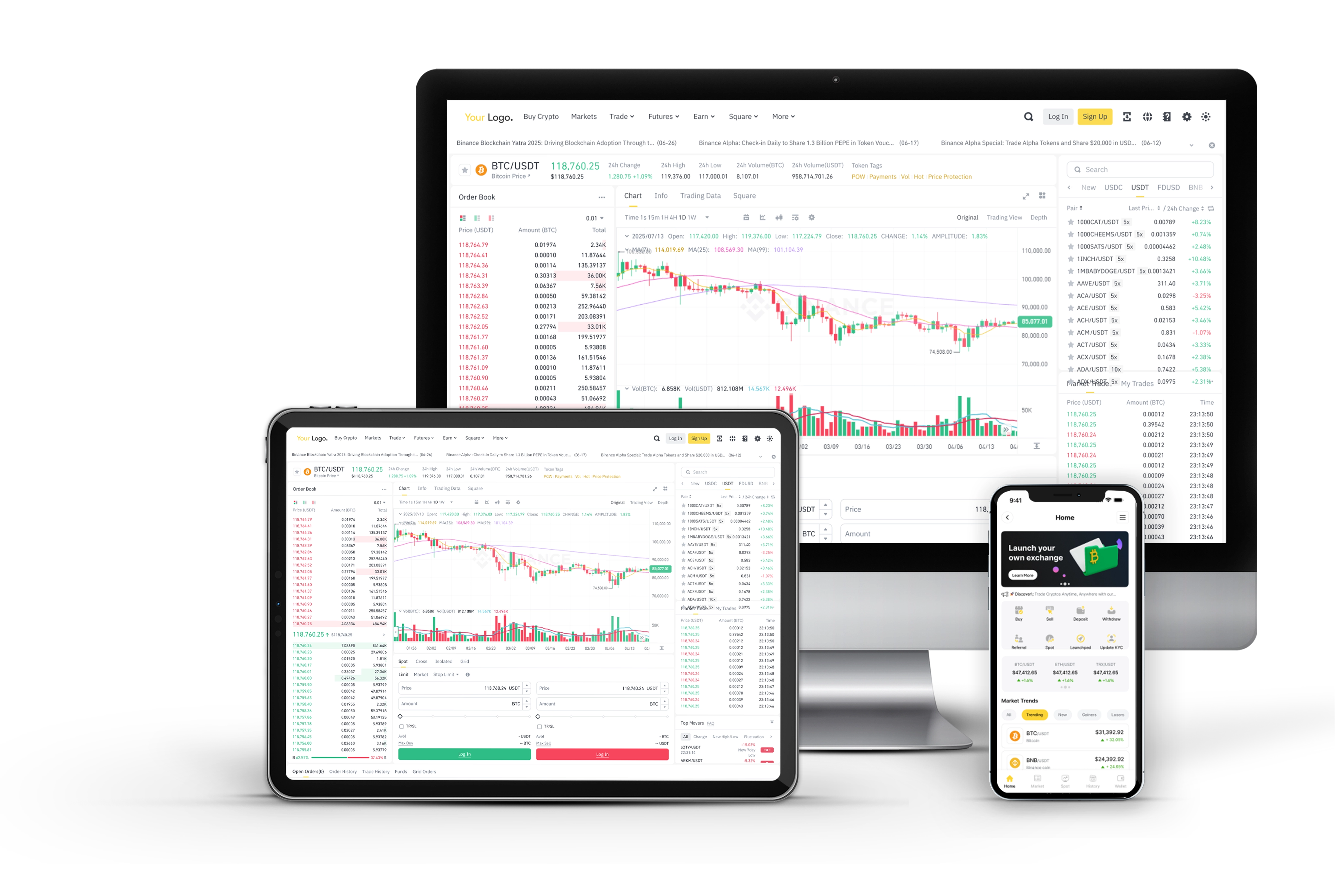White Cryptocurrency Exchange Software